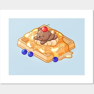 Waffle Bear Posters and Art